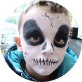 Skull Face Painting Halloween Vancouver Hire a Face Painter for Kids Bday Party Skull Face Painting Halloween Vancouver Hire a Face Painter for Kids Bday Party