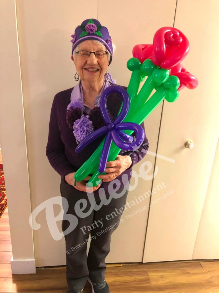 Balloon Flower Rose Balloon Twisting for Birthdays