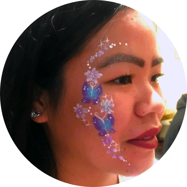 Butterfly Face Painter for Hire Vancouver