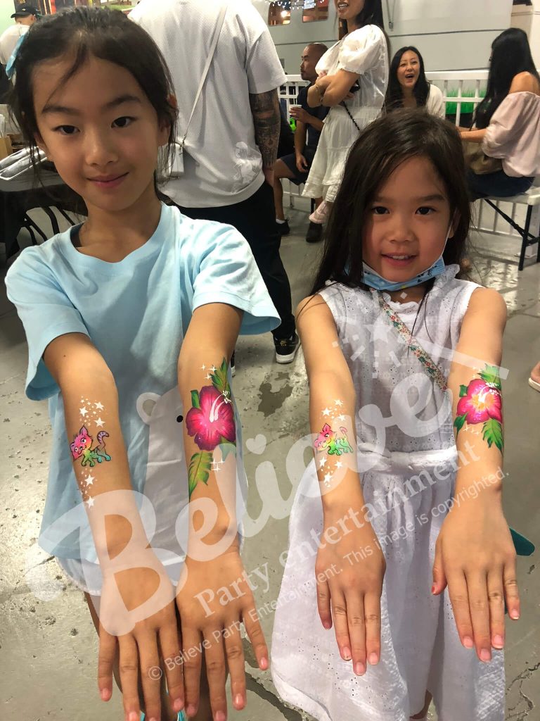 Flower Face Painting Arm Paint for Kids Parties