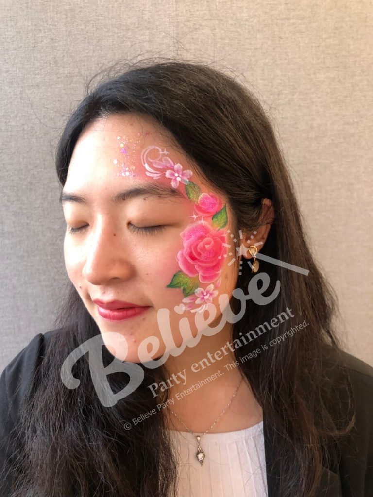 Gall Corp Rose Face Painting Gall Corp Rose Face Painting