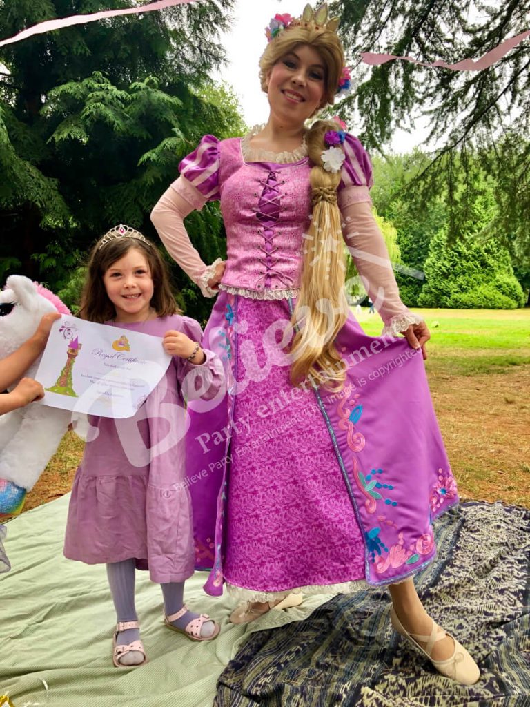 Princess Birthday Party Character Rapunzel