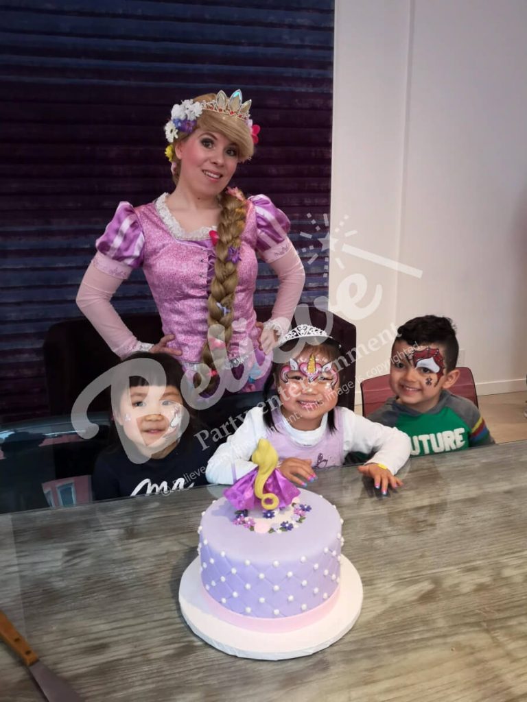 Princess Theme Party with Rapunzel Entertainer