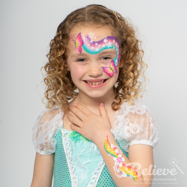 Rainbow Face Painting Services for Kids Parties