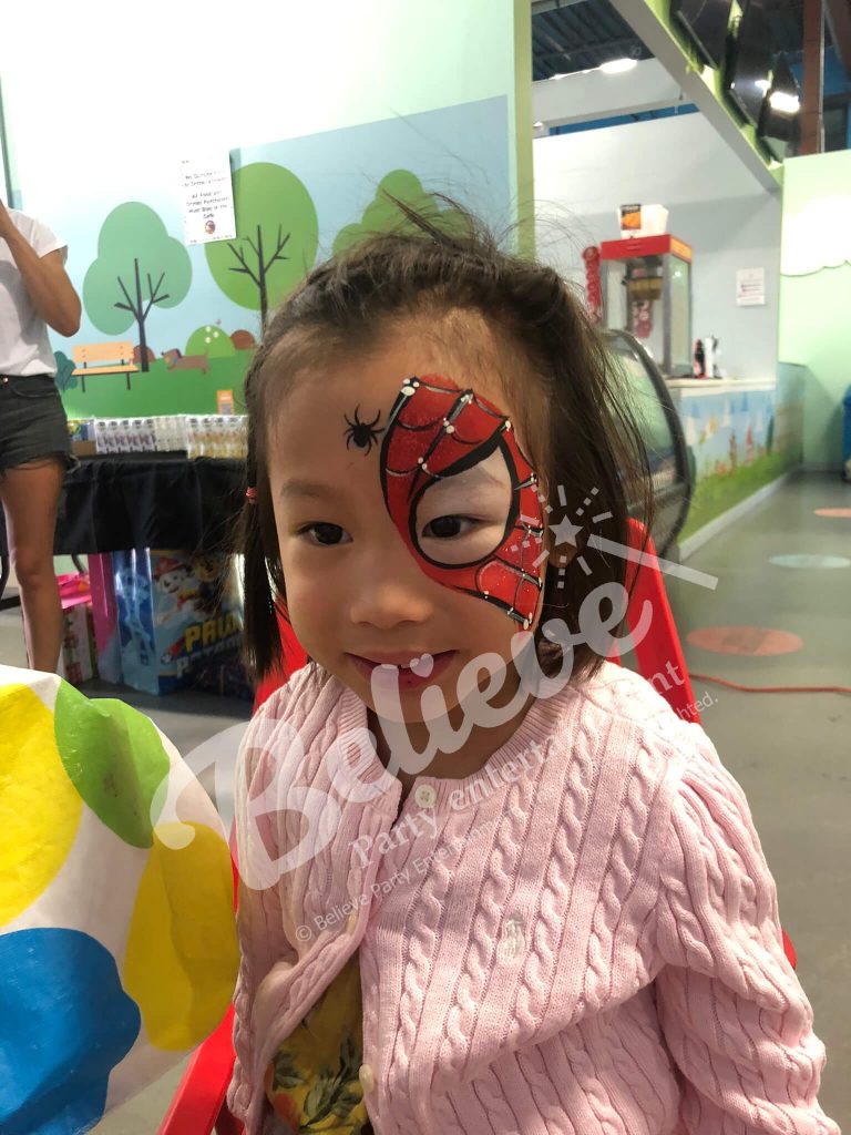 Spiderman Face Painting Vancouver Face Painter for Party