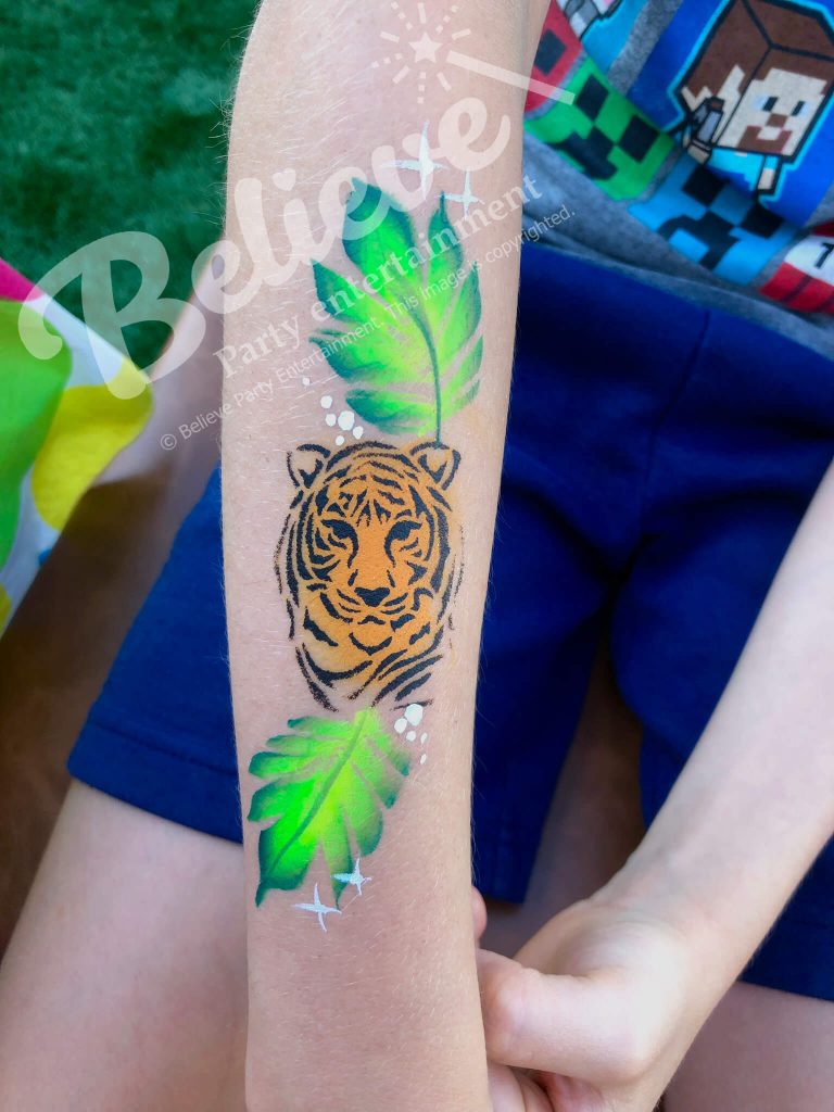 Tiger Arm Face Paint for Kids