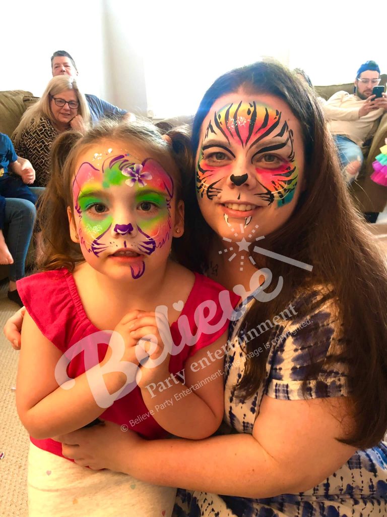 Tiger Face Painting Professional Vancouver