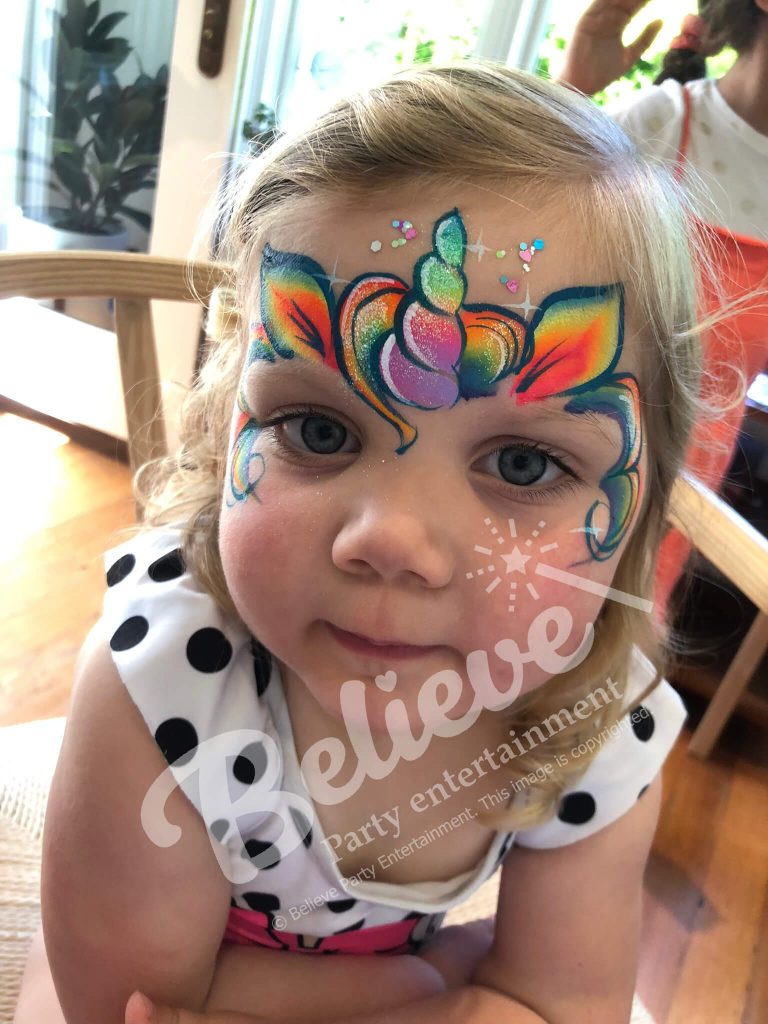 Unicorn Princess Face Paint for Kids