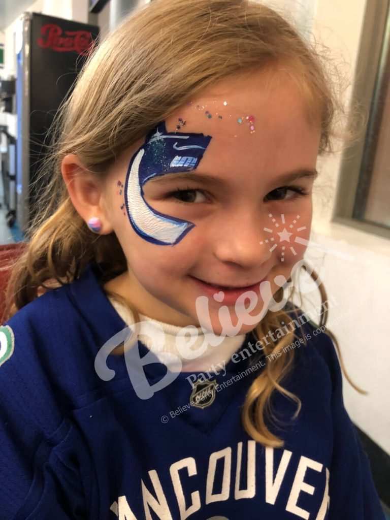 Vancouver Canucks Logo Face Paint